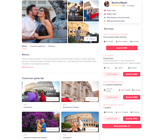 Photographer Storefront